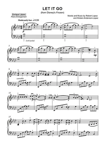 Let it Go Sheet Music